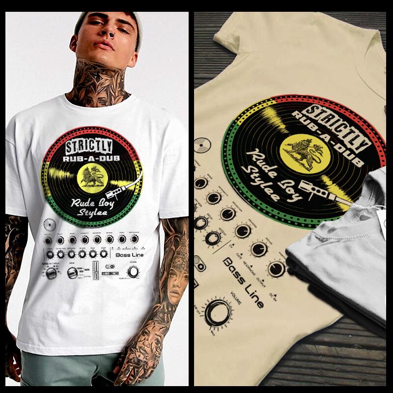 

Reggae t-shirt Roots Rock Rasta Flag Jah Rastafari Haile Selassie Rastaman Dub M