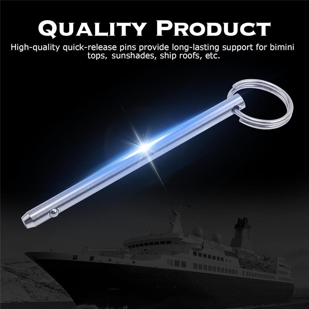 316 Stainless Steel Quick Release Pin, Bimini Top Pin, Marine Hardware, 4-piece Set.