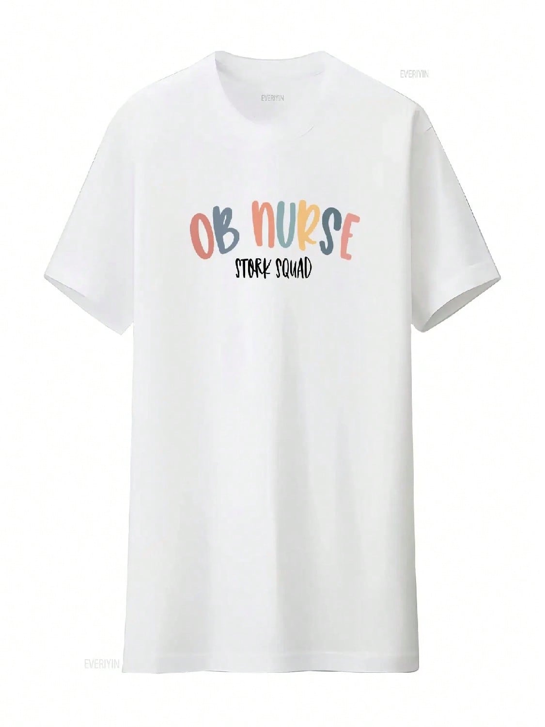 OB Nurse T Shirt Labor And Delivery Postpartum Perinatal Midwife Doula Obgyn Vintage Washed Comfortable Top For Everyday Wear S разноцветный