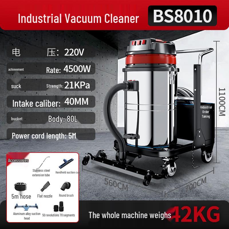 High-Power Industrial Wet and Dry Vacuum Cleaner