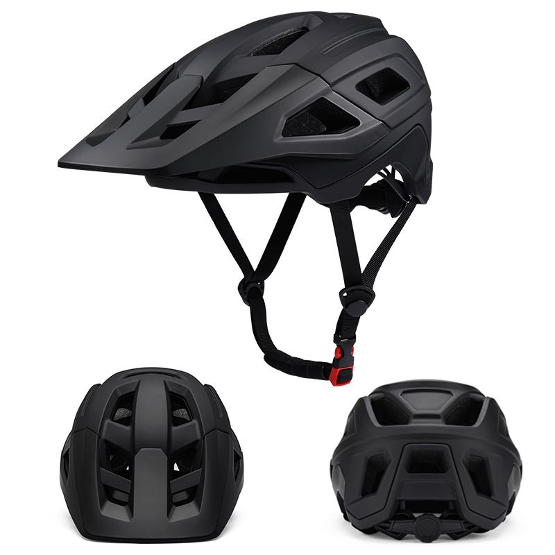 CE Approved Men's Dual Sport Bike Helmet for Extreme Sports Customizable with Strong PC Big Visor for Downhill MTB Riding