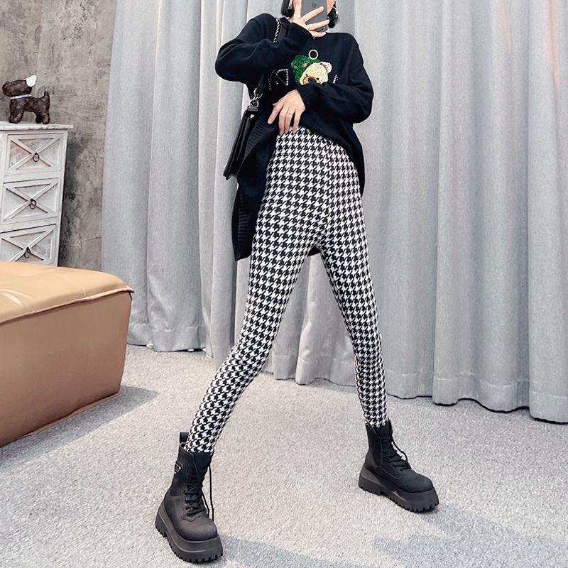 2025 Plaid High-Waist Stretchy Skinny Leggings for Women - Trendy Outerwear