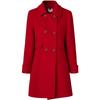 PORTS Women's Double-Breasted Red Wool Coat