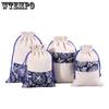 10pcs Blue and White Porcelain Drawstring Bag Mosquito Repellent Packaging Bag Empty Bag Drawstring Bag