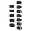 Pack of 12 Pcs Multiple USB2.0 Adapters Micro Mini Male Female Converters Connectors