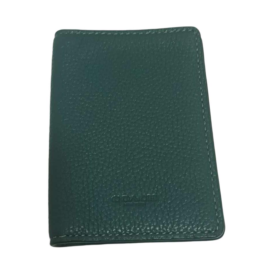 Coach 10 Litchi Grain Foldable Leather Card Wallet Women wallet Green C2261G-S1W Green