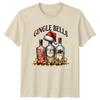 Gingle Bells Gin Christmas Holiday Unisexs Unisexs Graphic Tee