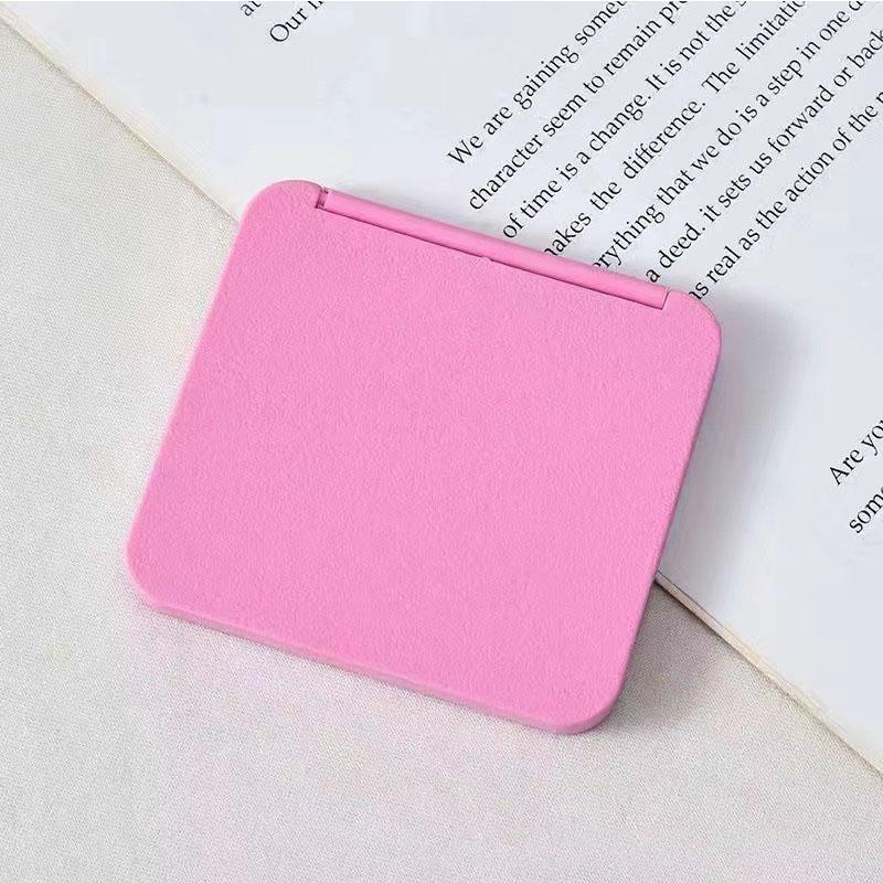 Double-Sided mini Pocket Mirror 2-Face Mirror Hand portable Girl'S Gift Lash Mirror Multiple Colors HUAZJ13