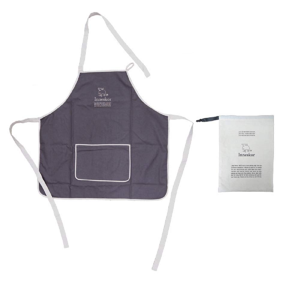 

Фартук Moz Sweden с кулиской, сумка размера Free Size, угольный,