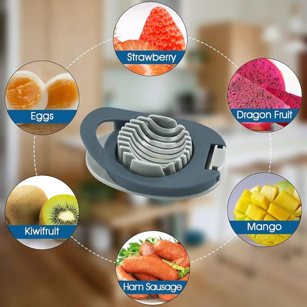 Stainless Steel Wire Boiled Egg Slicer Wide Handle Fruit Chopping Tool  Food Preparation