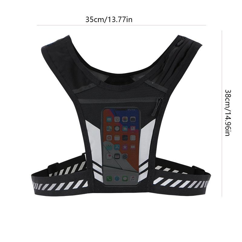Ultra Light Running Vest with Phone Pocket Water Bottle Holder Breathable Hydration Pack for Outdoor Sports Cycling Hiking Trail