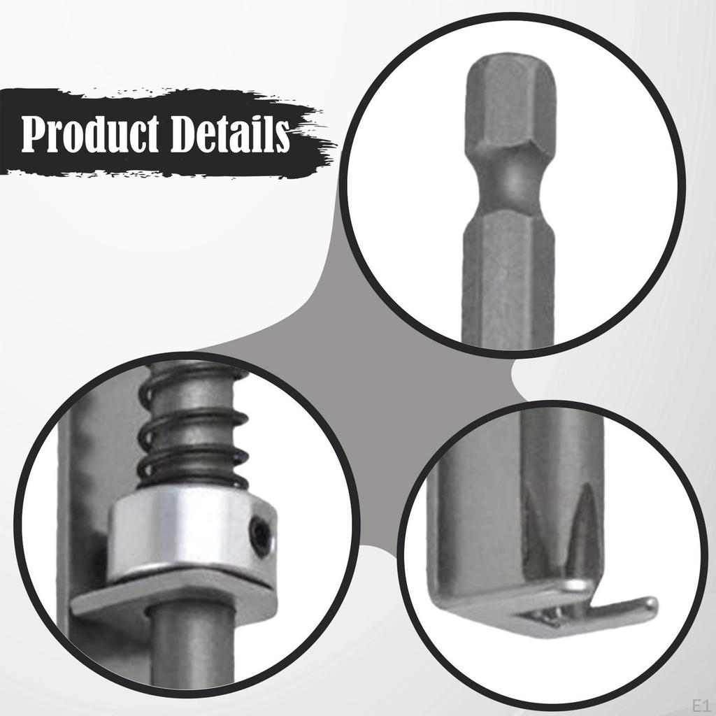 Spring Loaded Screw Holder Bit,Universal Retaining Tool,Maintenance,Metal Screwdriver Bit,Anti
