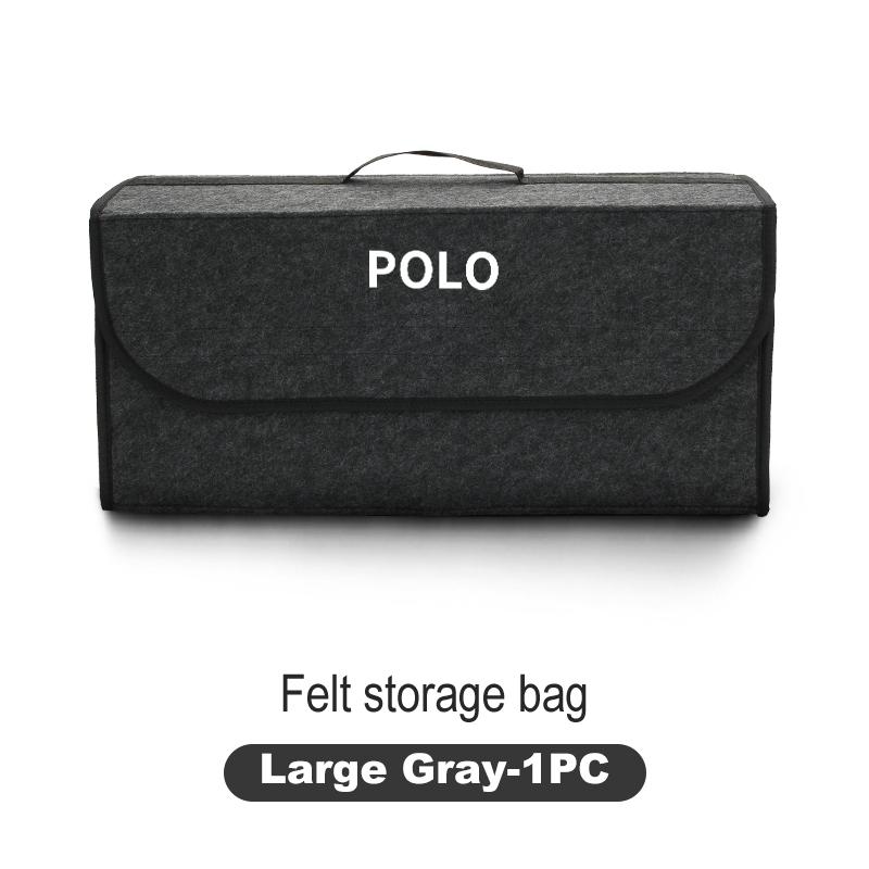PIG1 Car Trunk Felt Storage Box Folding Organizer Auto Interior Accessories For Volkswagen VW Jetta Golf Beetle CC EOS GTI MK2 MK4