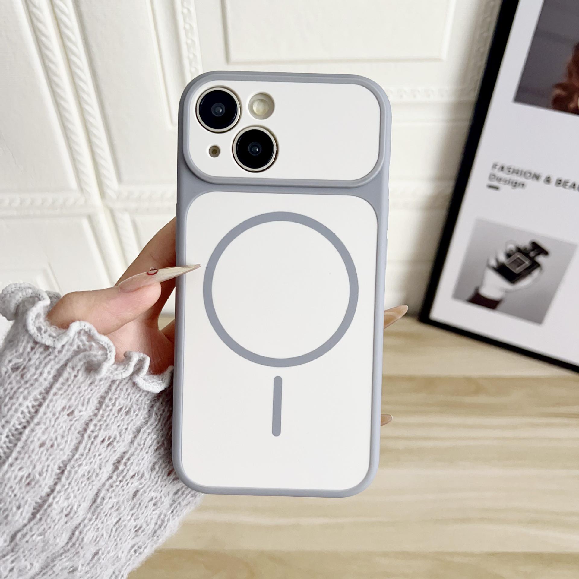 

Instant Skin-Feel Magnetic Phone Case for Apple 17PROMAX - Acrylic Protective Cover 16/11/13 iPhone 11 Pro Max серый