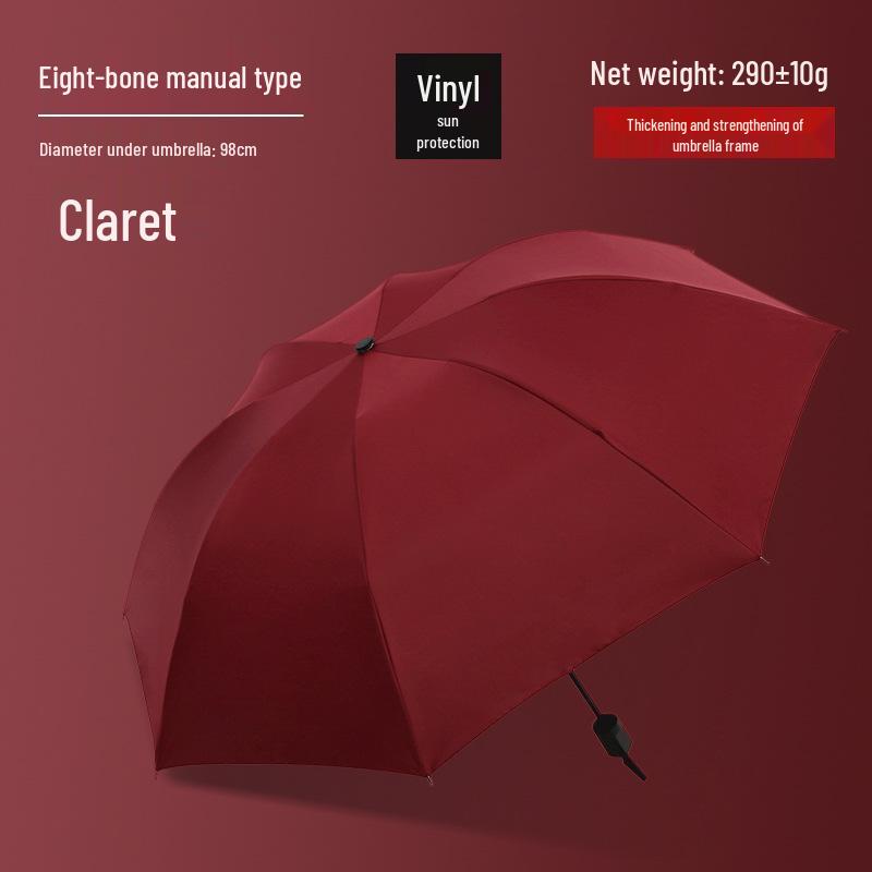 Customized Men's 10-Rib Automatic Sun & Rain Triple Folding Umbrella