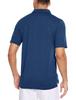 TACVASEN Polo Dark Short for Outdoor and Men's Shirt, Blue, Medium, Sweat-Wicking, Sleeve, Casual, Activities, Hiking, Golf, Business, Tennis.