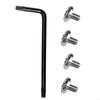 4Piece Stainless Steel Grips Screw Customize for 92FS M9 Enthusiasts
