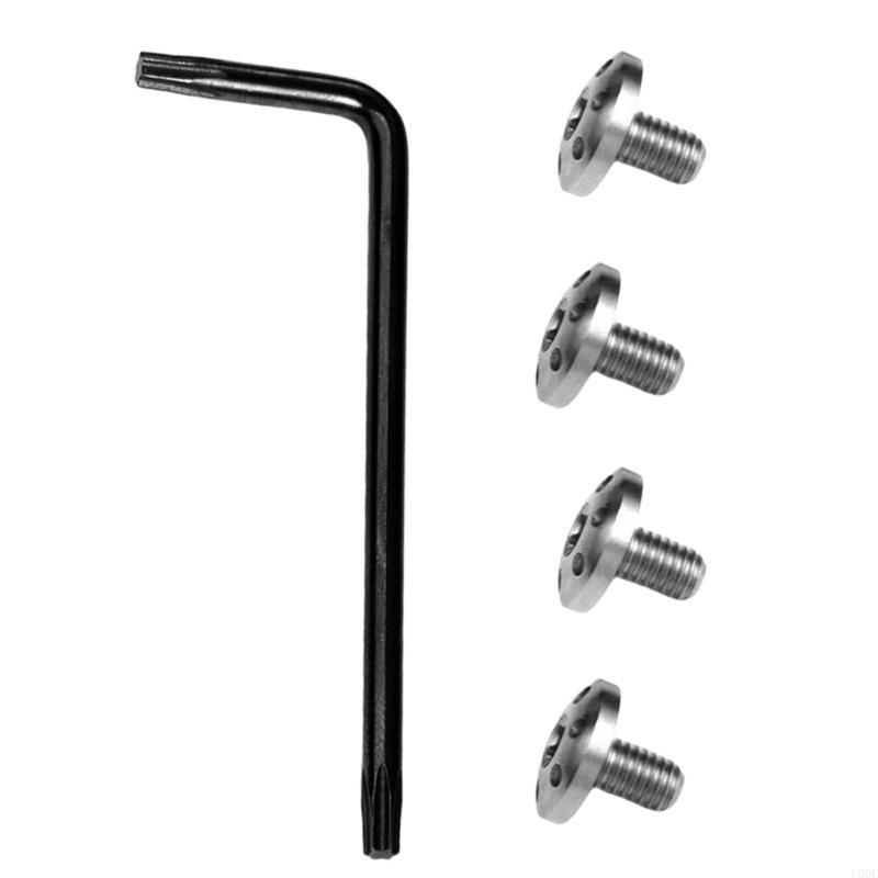 4Piece Stainless Steel Grips Screw Customize for 92FS M9 Enthusiasts