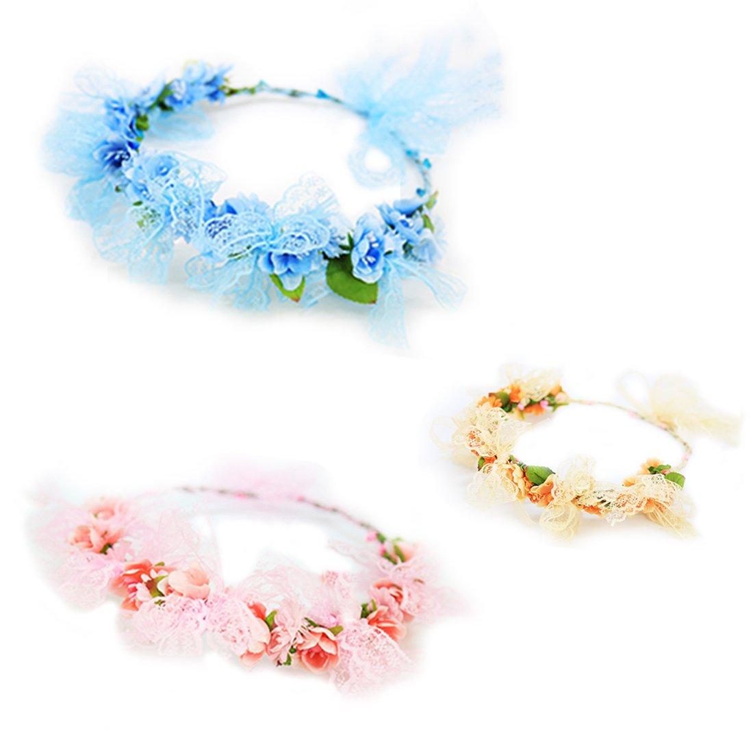 

Розовый Цветок и Кружево Головной Убор Для Цветочной Короны Волосы Кольцо для Волос Волосы Святыня Высокое Фото Памятное Фото Желтый CC-Princess (HD-021) Дети, Ребята, розовый