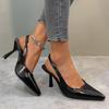 New Fashion Women Sandals Pointed Toe Summer Woman Thin High Heels Back Strap Belt Buckle Stiletto Sexy High Heel Sandals