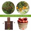 Collapsible Canvas Foraging Bag for Camping Hiking Beachcombing Outdoor Gear Mushroom Berry Picker Drawstring