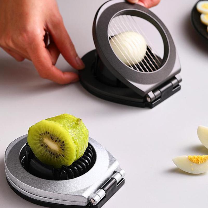 Egg Slicer, Egg Slicer For Hard Boiled Eggs, Egg Cutter Heavy Duty Aluminium For Egg Strawberry Mushroom Soft Fruit