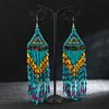 Hand-Woven Bead European and American Personalized Elegant Earrings for Women