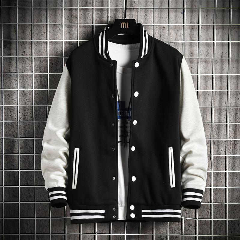 Men's Casual Plus Size Loose Jacket Trendy Brand Baseball Jersey Fashion Bomber Jacket