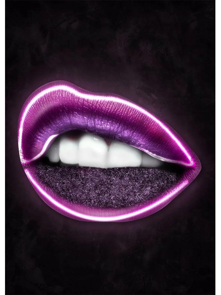 Nordic Abstract Sexy Lips Poster and Prints Neon Effect Graffiti Priceless Lips Canvas Painting Pictures For Home Shop Decor