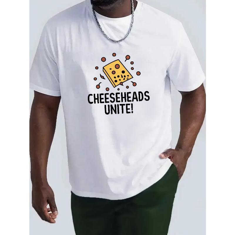 

European Size Cheeseheads Unite Cheeseheads Unite! Wrinkle - Mens T-Shirt - Front Shoulder Fit S белый
