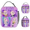 Temporada Escolar Animación de Dibujos Animados Bolsa de Almuerzo Niños Estampado Completo Bolsa Térmica Digital 3D Bolsa Portátil para Picnic al Aire Libre