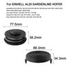Trimmer Head Kit with Spools Cap Cover for GC-ET 4530 RTV 400 RTV 550 Models 2x 5m Line per Spool 1.4mm Plastic Thread