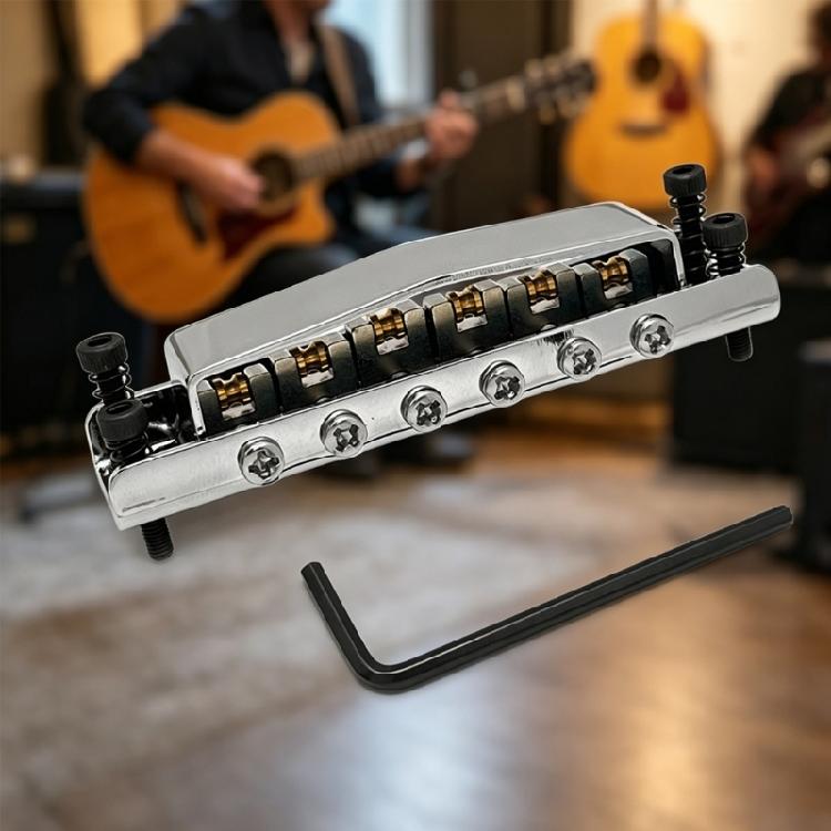 Easy To Install Tune O Matic Bridge Durability Guitar Replacement Part For Quick Upgrade And Better Control