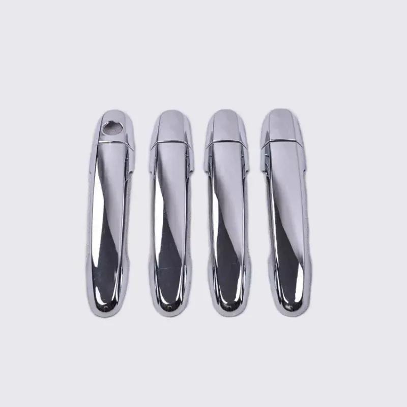 Door Handle Cover For Toyota Ractis 2005 2006 2007 2008 2009 2010 Gloss Black Chrome Car Trim Styling Accessories Stickers