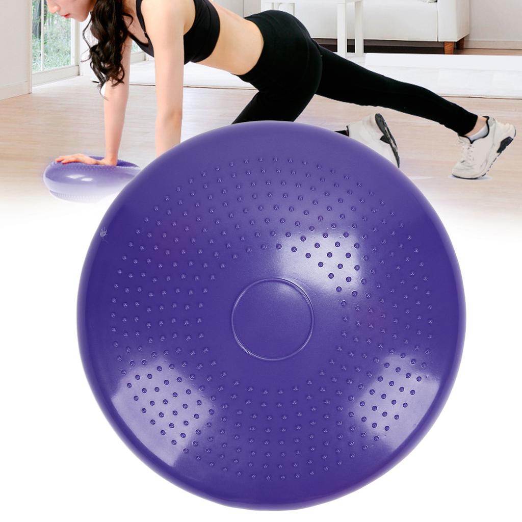 Professional Balance Disc Cushion Mat Yoga Massage Ball Pad Fitness Exercise Training BallPurple