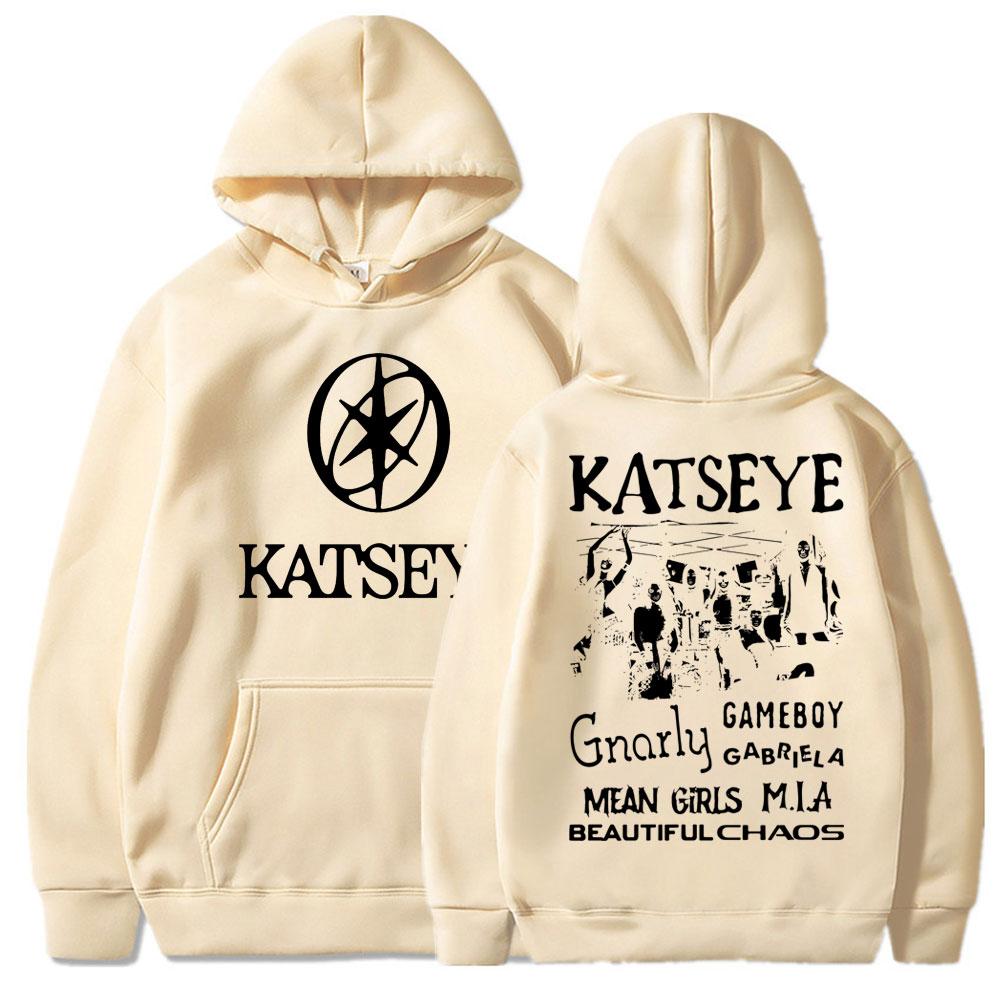 Hanorac cu Glugă Grafic Kpop Katseye Beautiful Chaos Album pentru Femei Modă Harajuku Îmbrăcăminte Sport Femei Coreeană Supradimensionat Fleece Trening