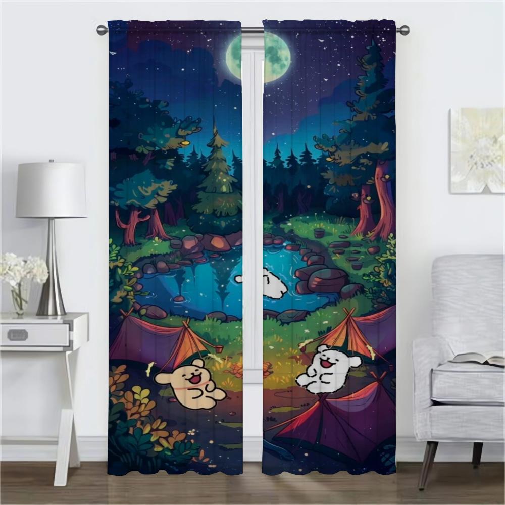 Tutu Curtains Living Room Curtain Panel Shades Halloween Decoration Partition Home Interior Kitchen Polyester Ideal For Sitting