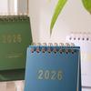 2026 Simple Calendar Small Desk Calendar Creative Coil Calendar Planner Desktop Decoration Office Stationery