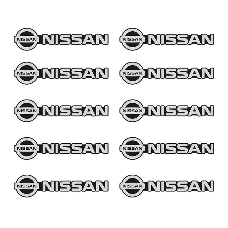 4pcs/10pcs 3D Aluminum Speaker Stereo Speaker Badge Emblem Sticker For Nissan Sylphy N7 Teana Qashqai Note J10 J11 Navara Patrol