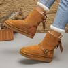 Designer Shoes for Women  Fashion and Warm Winter Women's Boots Anti-slip and Wear-resistant Snow Boots  De Mujer