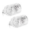 2 Pcs Bird Cage Candle Holder Vintage Exquisite Elegant Hollow Out Pattern Metal Candlestick for Party Decoration