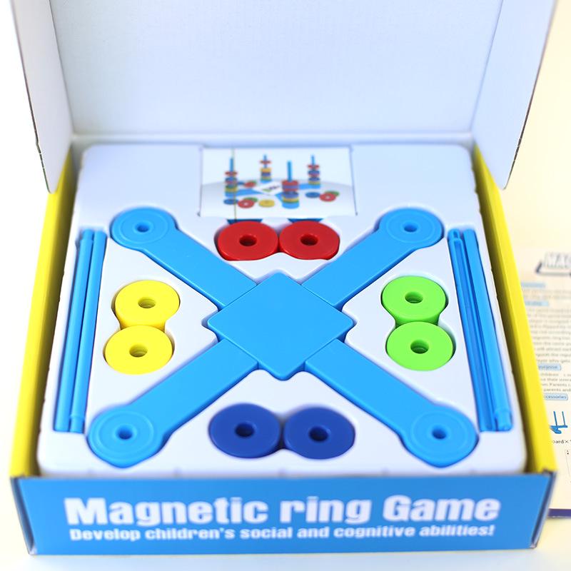 Renbo Colorful Magnetic Rings: Levitation & Thinking Game for Kids