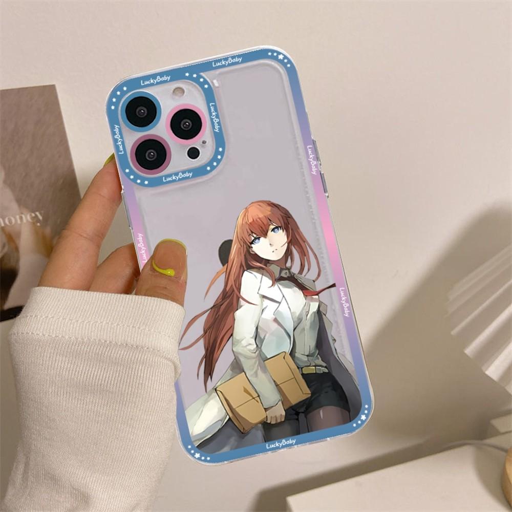 Steins Gate Okabe Anime Phone Case For iPhone 16 15 14 13 12 11 Pro Max XS X XR Mini Protective Cover