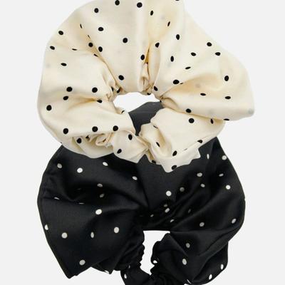 J.Lauren Satin Dot Half Scrunchie H01359