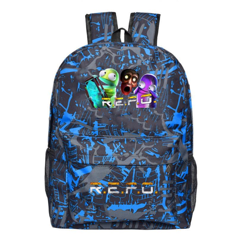 Repo Student Pattern Backpack Breathable Outdoor Use Schoolbag Gift Fashion