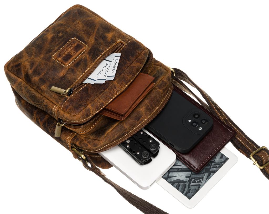 PTN 376-TMH-5955 Tan Leather Bag