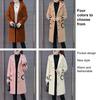 Plush Overcoat, Single Breasted, Windproof, Soft, Classic, Double-sided Fleece, Mid-Length, Cardigan Overcoat, Daily Wear