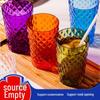 Creative Transparent Colored Plastic Cups - Drop-Proof Household Set for Tea and Business Gifts