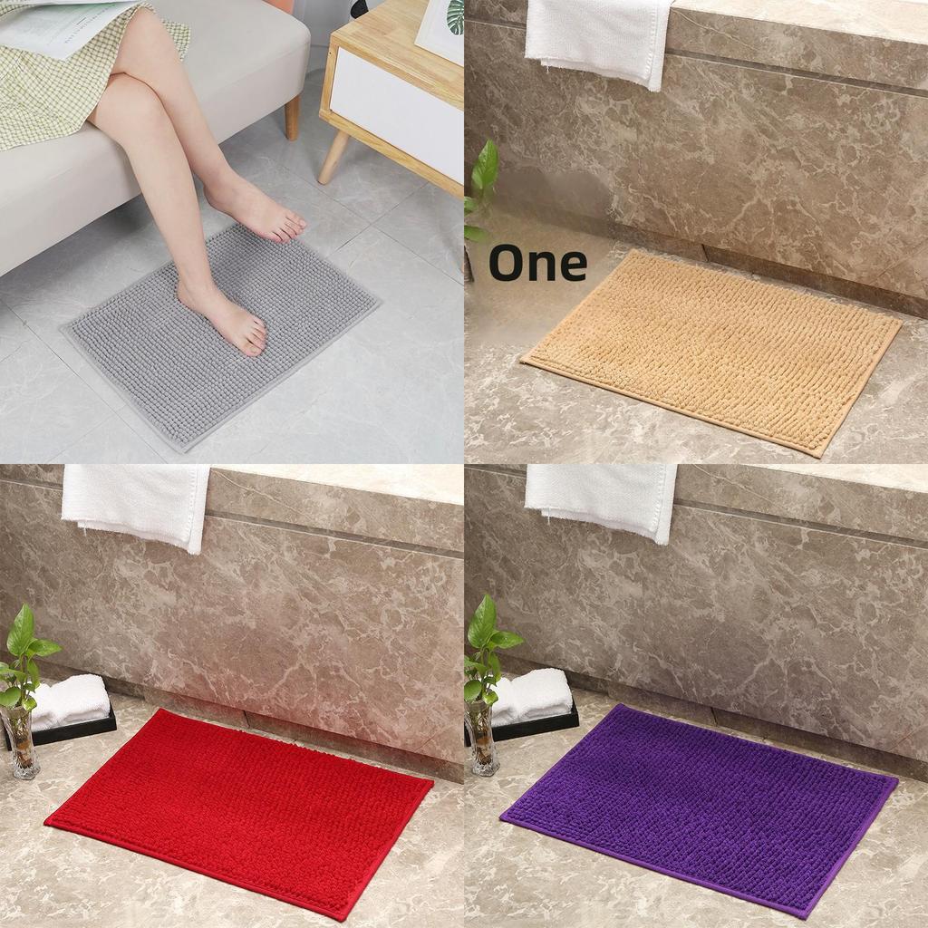 Moderne Polyester-Plüsch-Bodenmatte für Küche und Bad mit maschinenwaschbarem Design