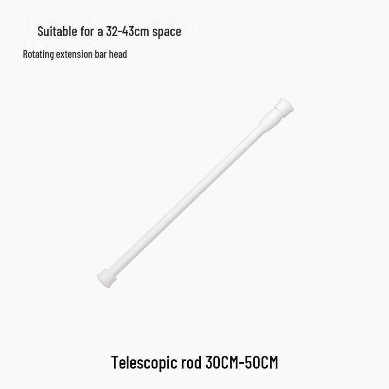 Adhesive Punch-Free Curtain Rod Hooks for Telescopic Rods